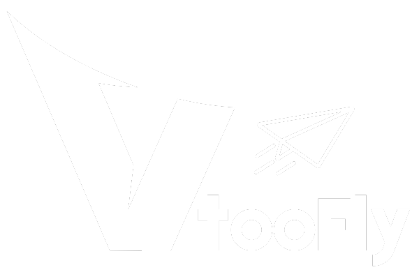 Vtoofly White Logo